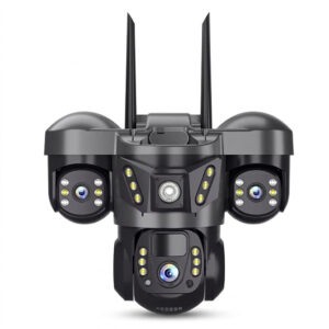 دوربین مداربسته تحت شبکه سه لنزی 12 مگاپیکسل مدل SC31-G-L 4G با قابلیت چرخش 360 درجه، دید در شب، تشخیص حرکت هوشمند، مکالمه دو طرفه و مقاوم در برابر آب