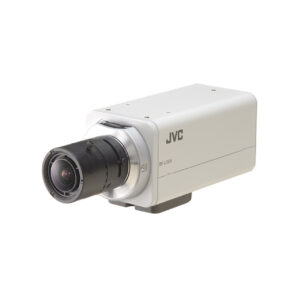 دوربین مداربسته آنالوگ صنعتی جی وی سی مدل TK-C9200E با حسگر CCD 1/3 اینچ، رزولوشن 580TVL، اتصال باسیم BNC، قابلیت نصب لنز با فاصله کانونی متنوع، منبع تغذیه 12 ولت و قابلیت‌های AGC، 3DNR، ATW، AWC، AES و منوی OSD