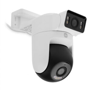 دوربین مداربسته تحت شبکه شیائومی مدل CW500 Dual-MJSXJ08HL اسپیددام فضای باز با حسگر 4MP، رزولوشن 2.5K، دید در شب تمام رنگی، چرخش PTZ، اتصال Wi-Fi 6، تشخیص انسان و وسیله نقلیه، مکالمه دوطرفه، هشدار حرکتی، پشتیبانی از حافظه MicroSD تا 256GB و فضای ابری