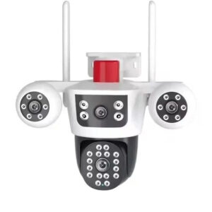 دوربین مداربسته تحت شبکه اسپیددام مدل 3L-V88 PTZ CAMERA، با 2 لنز، اتصال باسیم و بی‌سیم، چرخش 355 درجه افقی و 120 درجه عمودی، دید در شب رنگی و ضبط صدا و تصویر روی کارت حافظه Micro SD