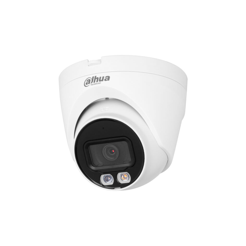 دوربین مداربسته دام تحت شبکه داهوا مدل DH-IPC-HDW1439V-A-IL با رزولوشن 4 مگاپیکسل، لنز ثابت 2.8 میلی‌متری، دید در شب هوشمند Smart Dual Light تا 30 متر، میکروفن داخلی، پشتیبانی از PoE و استاندارد ضدآب IP67 با قابلیت تشخیص انسان