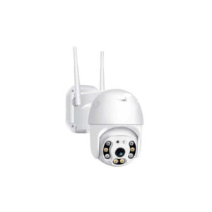دوربین مداربسته تحت شبکه مینی اسپید دام وایفای ضدآب مدل pro v380 با دید در شب رنگی، چرخش 260 درجه افقی و 90 درجه عمودی، پشتیبانی کارت حافظه تا 128 گیگ و قابلیت گفتگوی دوطرفه