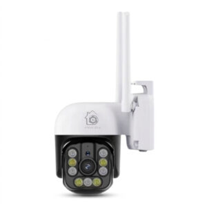 دوربین مداربسته تحت شبکه مدل 5mp sky، با اتصال بی‌سیم Wi-Fi و باسیم LAN، دید در شب مادون قرمز و تمام‌رنگی، چرخش 360 درجه و پشتیبانی از کارت حافظه تا 256 گیگابایت